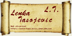 Lenka Tasojević vizit kartica